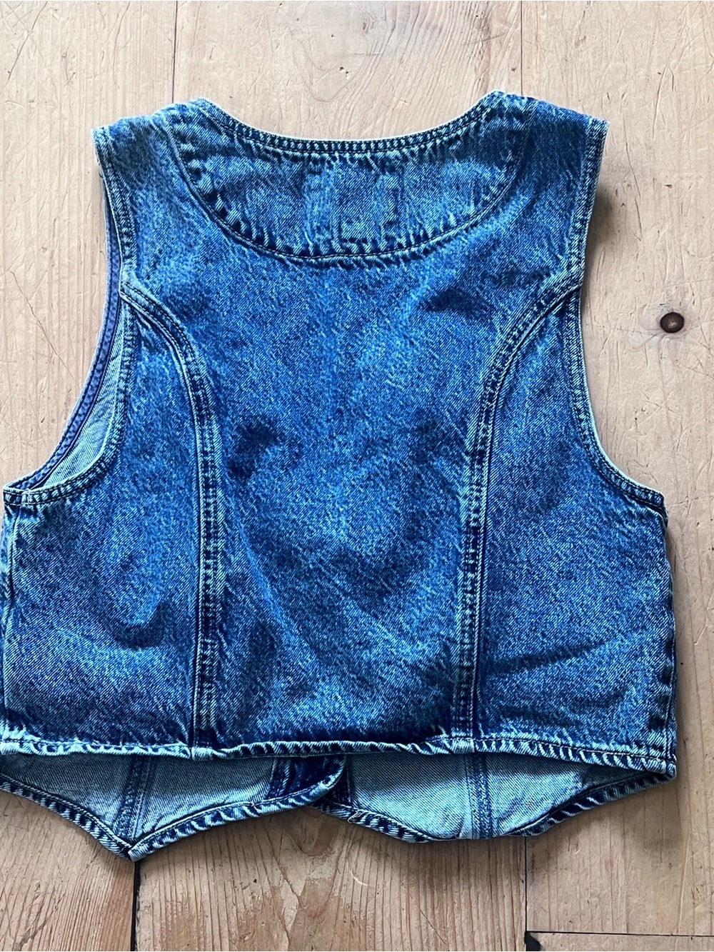 Lucky Brand Blue Denim Vest - Picture 4 of 5